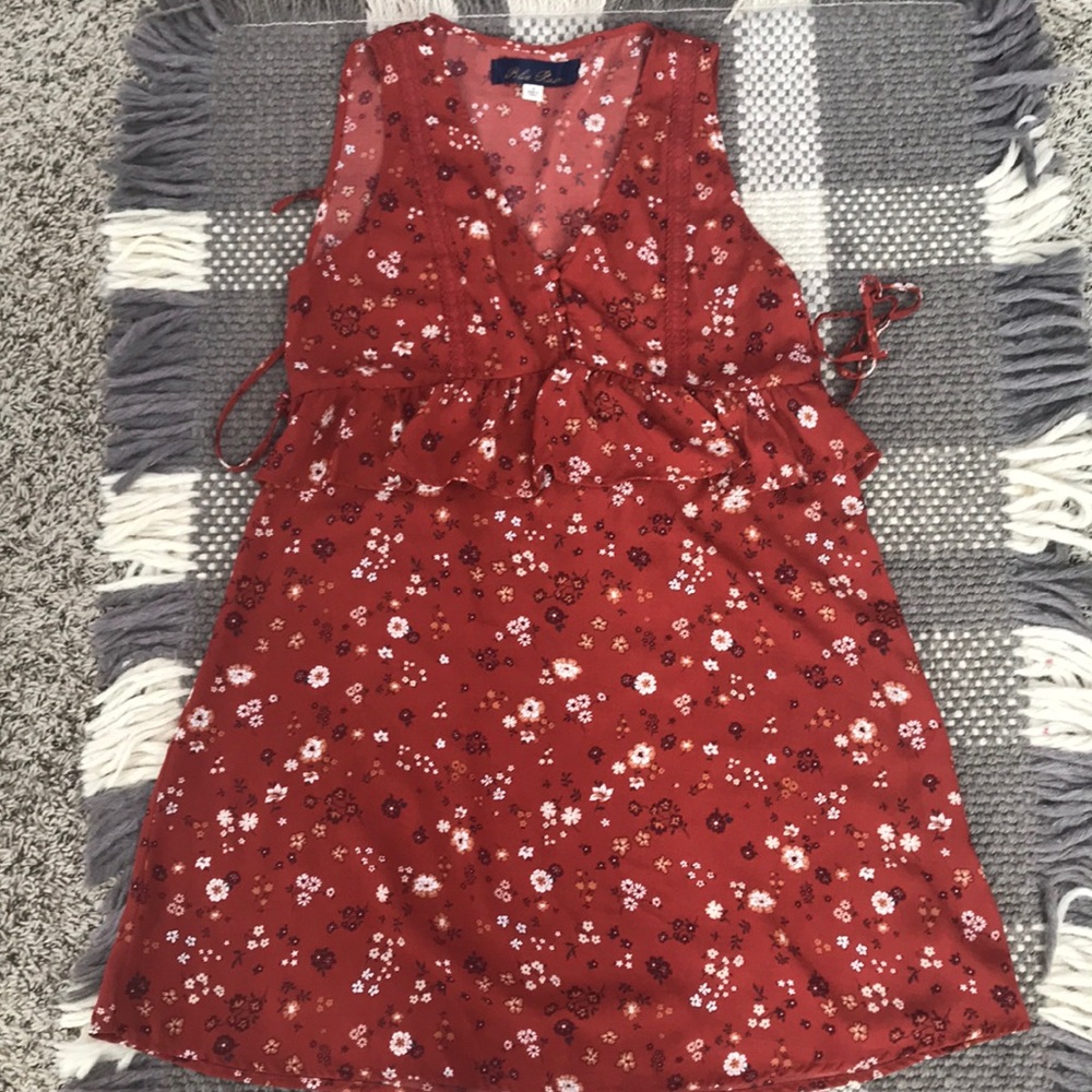 Francesca's floral coral dress